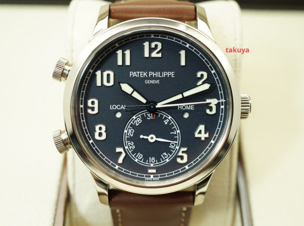 Patek PHILIPPE 5524G 18K WHITE GOLD PILOT TRAVEL TIME COMPLETE SET