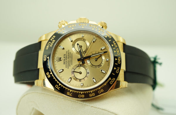 NEW Rolex 116518LN YELLOW GOLD DAYTONA OYSTERFLEX CHAMPAGNE DIAL FULL SET - Image 8