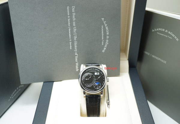 A. Lange & Sohne LANGE 1 MOONPHASE 18K WHITE GOLD 192.029 COMPLETE SET - Image 2