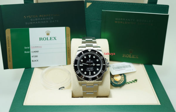 NEW Rolex 114060 SUBMARINER CERAMIC NO DATE 2020 WARRANTY COMPLETE SET - Image 2
