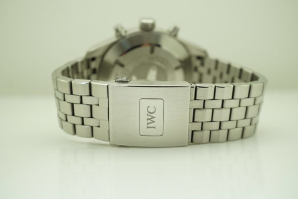 Iwc PILOT SPITFIRE FLYBACK CHRONOGRAPH SLATE DIAL BRACELET IW387804 FULL SET - Image 7
