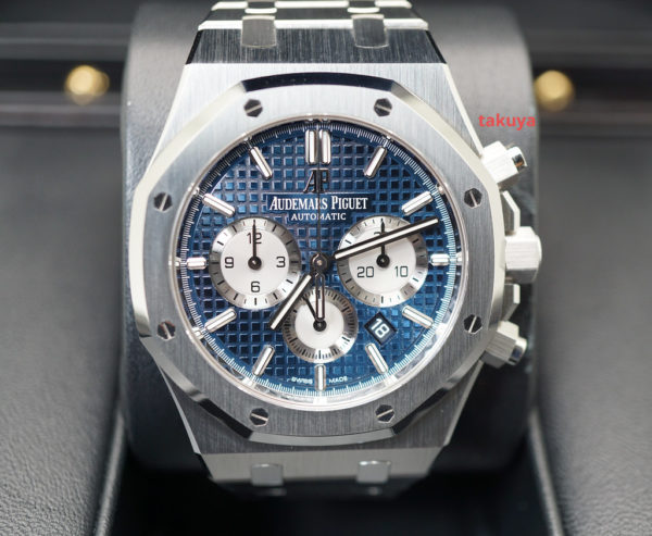 NEW Audemars PIGUET ROYAL OAK CHRONOGRAPH 26331ST BLUE DIAL 2021 COMPLETE SET