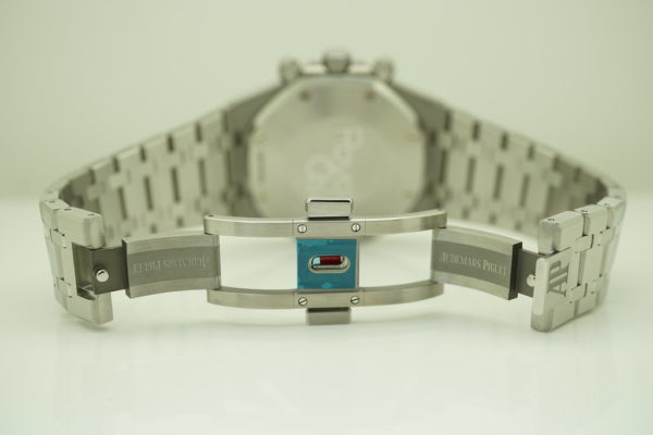 NEW Audemars PIGUET ROYAL OAK CHRONOGRAPH 26331ST BLUE DIAL 2021 COMPLETE SET - Image 8