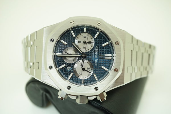 NEW Audemars PIGUET ROYAL OAK CHRONOGRAPH 26331ST BLUE DIAL 2021 COMPLETE SET - Image 10