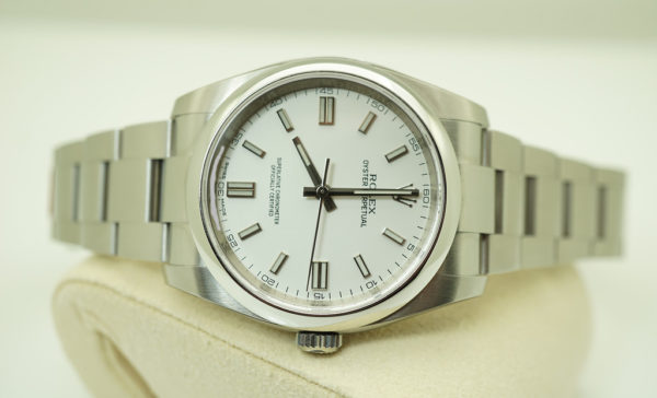 BRAND NEW Rolex 116000 OYSTER PERPETUAL WHITE STICK DIAL 36MM 2021 FULL SET - Image 9