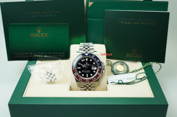 Rolex 126710BLRO PEPSI GMT MASTER II RED BLUE BEZEL JUBILEE 2020 FULL SET - Image 2