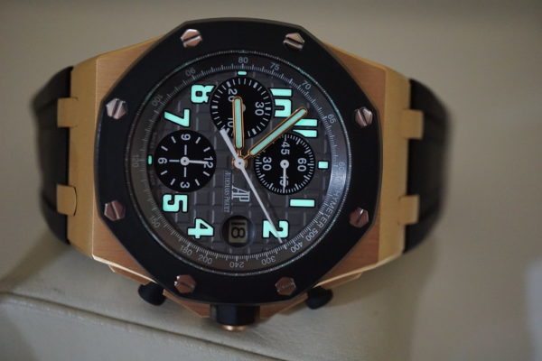 Audemars PIGUET OFFSHORE 18K ROSE GOLD RUBBER CLAD 42MM BOXES PAPERS - Image 11
