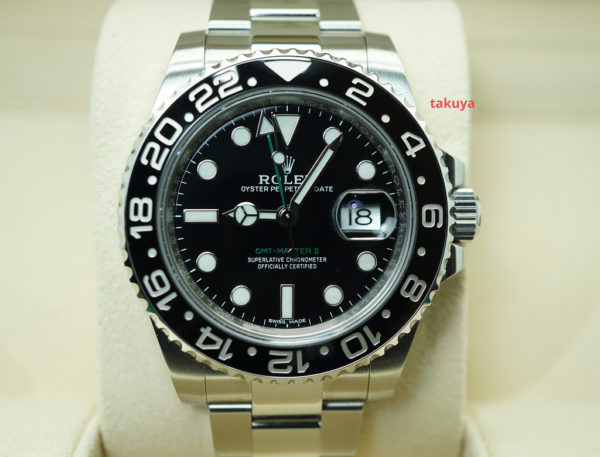 Rolex 116710LN GMT MASTER II BLACK CERAMIC BEZEL 2018 WARRANTY FULL SET
