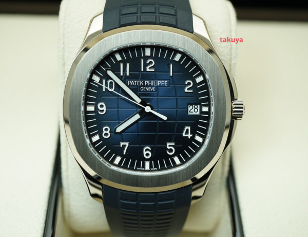 Patek PHILIPPE 5168G AQUANAUT WHITE GOLD BLUE DIAL 42MM 2020 COMPLETE SET