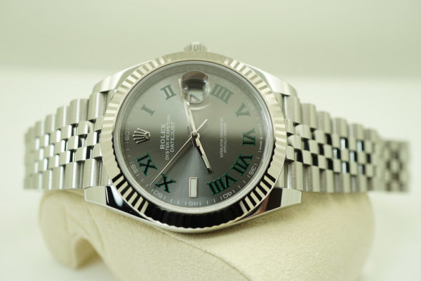 Rolex 126334 DATEJUST 41 FLUTED BEZEL WIMBLEDON DIAL JUBILEE COMPLETE SET - Image 10