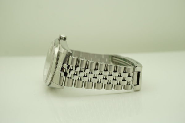 Rolex 16200 DATEJUST 36MM STAINLESS STEEL RHODIUM ROMAN DIAL JUBILEE FULL SET - Image 5