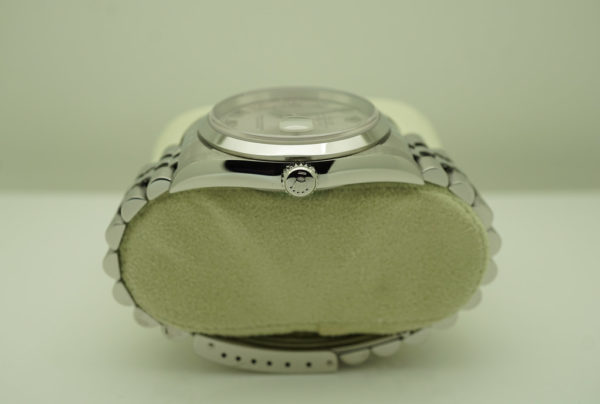 Rolex 16200 DATEJUST 36MM STAINLESS STEEL RHODIUM ROMAN DIAL JUBILEE FULL SET - Image 3