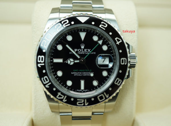 Rolex 116710LN GMT MASTER II BLACK CERAMIC BEZEL 2019 WARRANTY FULL SET