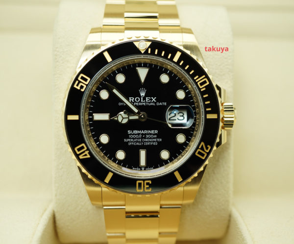 Rolex 126618LN SUBMARINER 18K YELLOW GOLD BLACK DIAL 41MM 2020 MODEL FULL SET