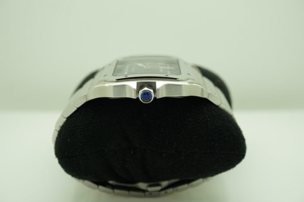 Cartier SANTOS DE CARTIER LARGE STEEL BLUE DIAL 2019 WARRANTY FULL SET - Image 3