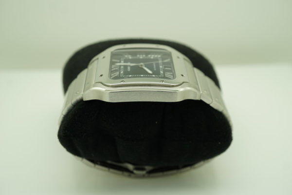 Cartier SANTOS DE CARTIER LARGE STEEL BLUE DIAL 2019 WARRANTY FULL SET - Image 4