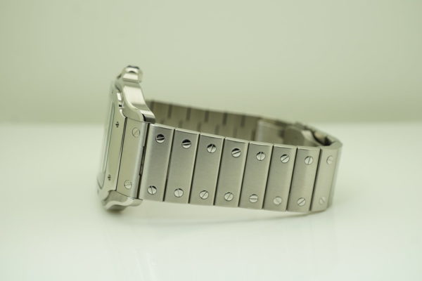 Cartier SANTOS DE CARTIER LARGE STEEL BLUE DIAL 2019 WARRANTY FULL SET - Image 5