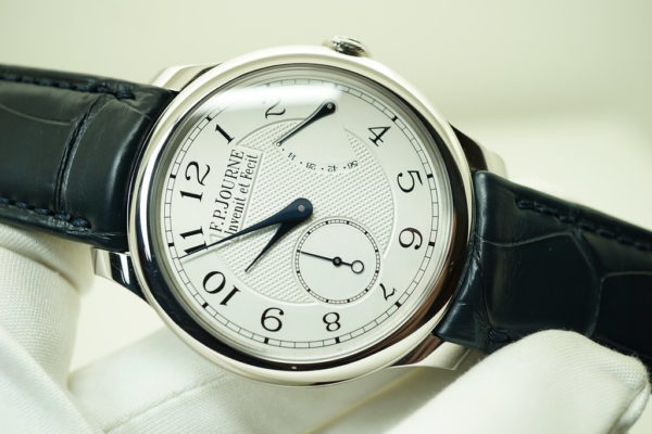 FP Journe CHRONOMETRE SOUVERAIN PLATINUM SILVER DIAL 40MM 2020 WARRANTY FULL SET - Image 9
