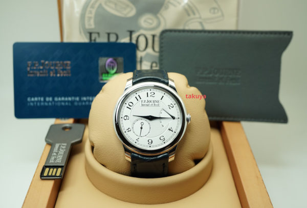 FP Journe CHRONOMETRE SOUVERAIN PLATINUM SILVER DIAL 40MM 2020 WARRANTY FULL SET - Image 2