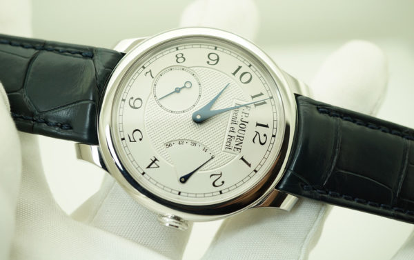 FP Journe CHRONOMETRE SOUVERAIN PLATINUM SILVER DIAL 40MM 2020 WARRANTY FULL SET - Image 10