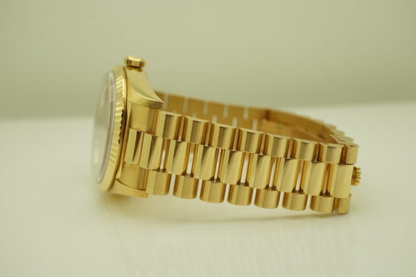 Rolex 18238 DAY-DATE PRESIDENT 18K YG DOUBLE QUICK SET CHAMPAGNE TAPESTRY DIAL FULL SET - Image 5