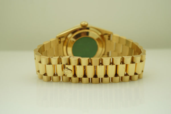 Rolex 18238 DAY-DATE PRESIDENT 18K YG DOUBLE QUICK SET CHAMPAGNE TAPESTRY DIAL FULL SET - Image 7