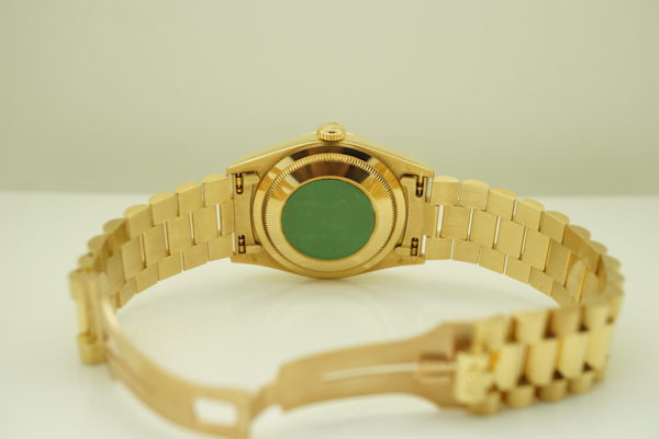 Rolex 18238 DAY-DATE PRESIDENT 18K YG DOUBLE QUICK SET CHAMPAGNE TAPESTRY DIAL FULL SET - Image 8