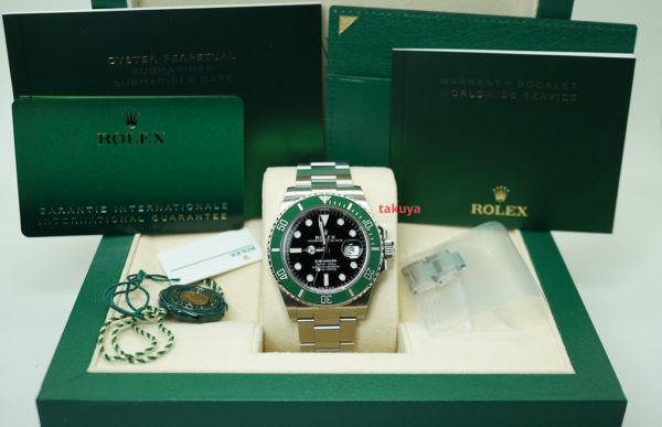 LIKE NEW Rolex 126610LV SUBMARINER GREEN BEZEL BLACK DIAL 41MM WARRANTY FULL SET - Image 2