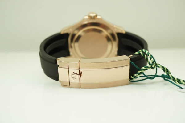 BRAND NEW Rolex 126655 YACHTMASTER 18K ROSE GOLD OYSTERFLEX 40MM 2021 COMPLETE SET - Image 5