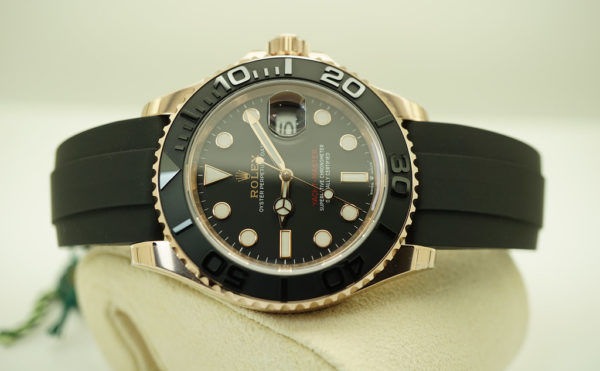 BRAND NEW Rolex 126655 YACHTMASTER 18K ROSE GOLD OYSTERFLEX 40MM 2021 COMPLETE SET - Image 8