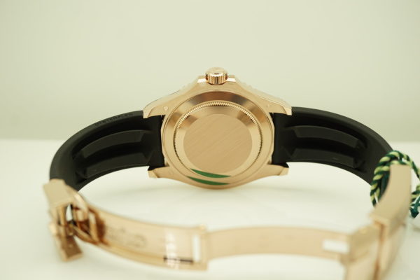 BRAND NEW Rolex 126655 YACHTMASTER 18K ROSE GOLD OYSTERFLEX 40MM 2021 COMPLETE SET - Image 6