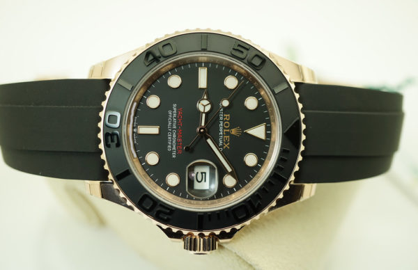 BRAND NEW Rolex 126655 YACHTMASTER 18K ROSE GOLD OYSTERFLEX 40MM 2021 COMPLETE SET - Image 7