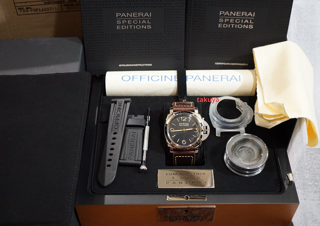 Panerai PAM 673 MARINA MILITARE LUMINOR 1950 LIMITED EDITION 47MM FULL ...