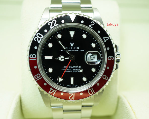 Rolex 16710A GMT MASTER II ORIGINAL COKE BLACK RED BEZEL D SERIAL COMPLETE SET
