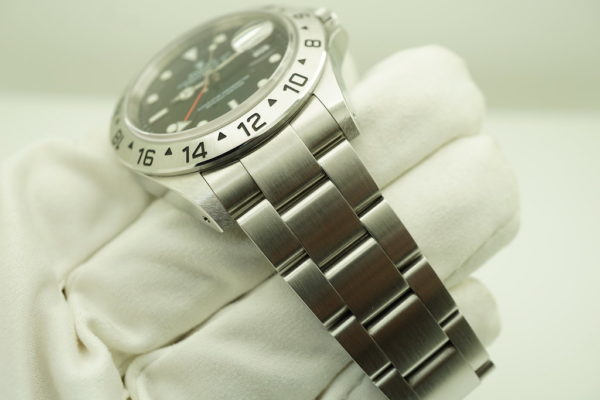 Rolex 16570 EXPLORER II 40MM BLACK DIAL P SERIAL SEL HOLES CASE BOXES PAPERS - Image 5