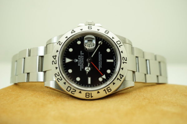 Rolex 16570 EXPLORER II 40MM BLACK DIAL P SERIAL SEL HOLES CASE BOXES PAPERS - Image 11