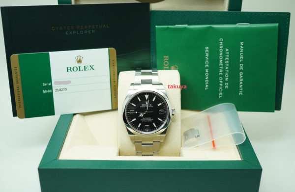 Rolex 214270 EXPLORER I MARK 1 DIAL 39MM BOXES PAPERS - Image 2
