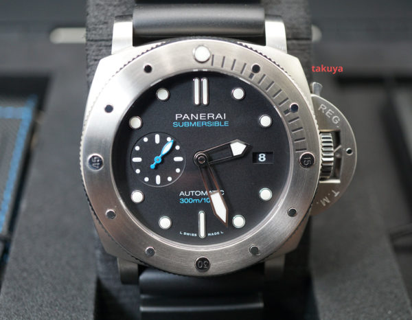 Panerai PAM 1305 LUMINOR SUBMERSIBLE 47MM TITANIUM V SERIES 2019 WARRANTY