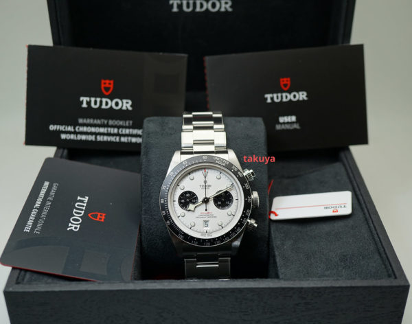 BRAND NEW Tudor 79360N BLACK BAY CHRONOGRAPH WHITE PANDA DIAL 2021 MODEL FULL SET - Image 2