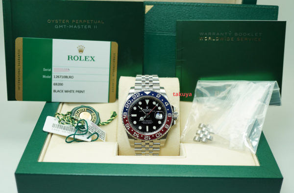 Rolex 126710BLRO PEPSI GMT MASTER II RED BLUE BEZEL JUBILEE 2019 FULL SET - Image 2