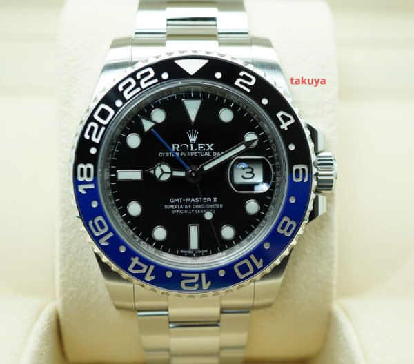 Rolex 116710BLNR GMT MASTER II BLACK BLUE BATMAN 2018 WARRANTY FULL SET