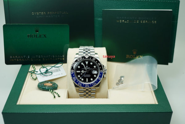Rolex 126710BLNR GMT MASTER 2 BLACK BLUE JUBILEE 2021 WARRANTY FULL SET - Image 2