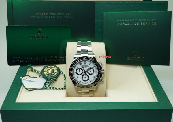 Rolex 116500LN COSMOGRAPH DAYTONA CERAMIC WHITE DIAL 2021 WARRANTY FULL SET - Image 2