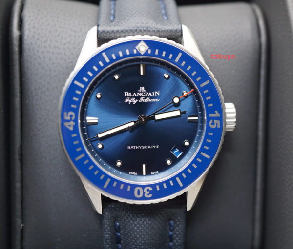 Blancpain FIFTY FATHOMS BATHYSCAPHE 38MM BLUE DIAL STAINLESS STEEL 2020 FULL SET