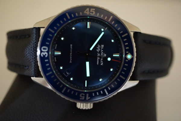 Blancpain FIFTY FATHOMS BATHYSCAPHE 38MM BLUE DIAL STAINLESS STEEL 2020 FULL SET - Image 10