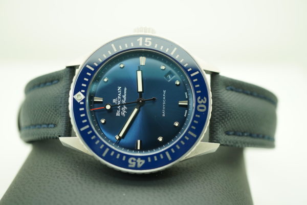 Blancpain FIFTY FATHOMS BATHYSCAPHE 38MM BLUE DIAL STAINLESS STEEL 2020 FULL SET - Image 9