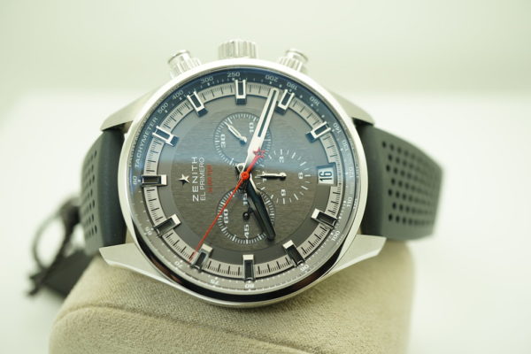 NEW Zenith CHRONOMASTER EL PRIMERO SPORT STAINLESS STEEL GREY DIAL 45MM FULL SET - Image 9