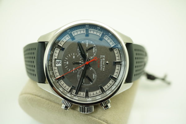 NEW Zenith CHRONOMASTER EL PRIMERO SPORT STAINLESS STEEL GREY DIAL 45MM FULL SET - Image 8