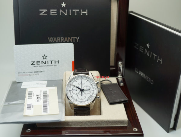 Zenith EL PRIMERO 36000 VPH STAINLESS STEEL WHITE DIAL 42MM FULL SET - Image 2