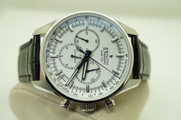 Zenith EL PRIMERO 36000 VPH STAINLESS STEEL WHITE DIAL 42MM FULL SET - Image 8